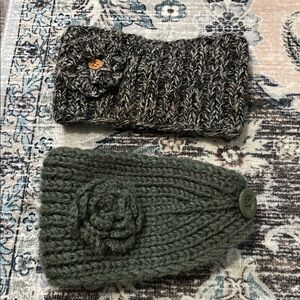 Stylish Knit Headbands with Button Detail
